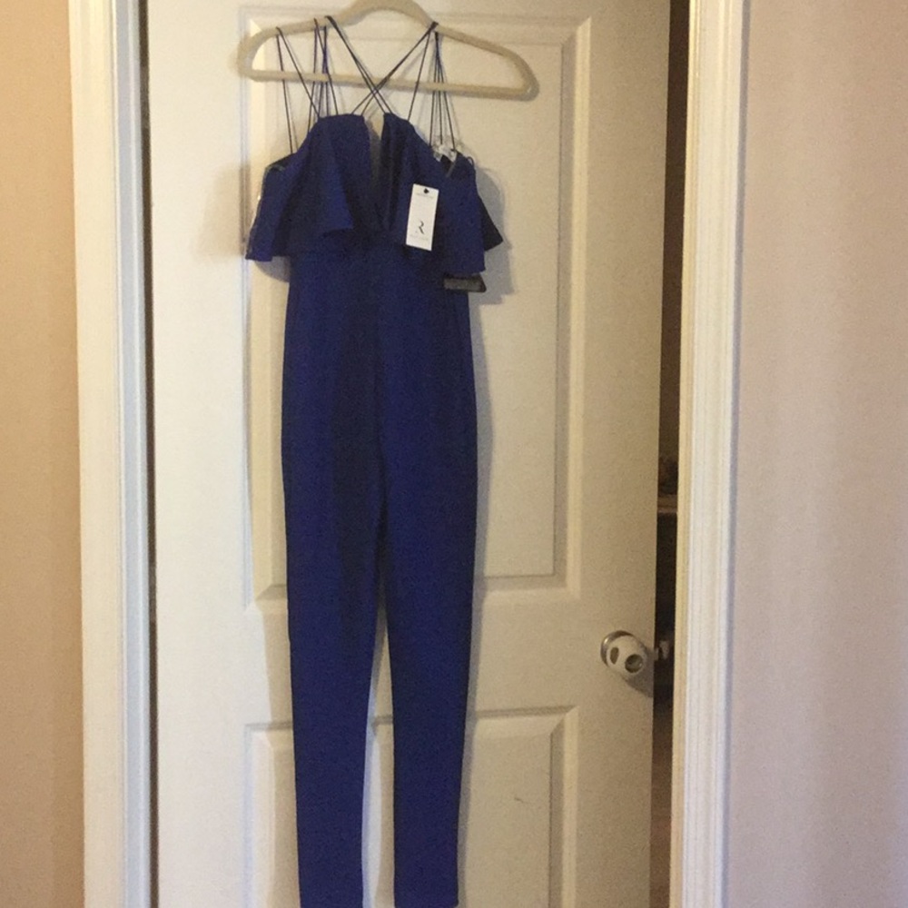 Blue jumpsuit